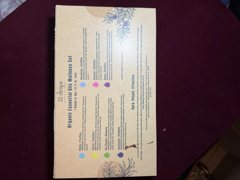 Aceites esenciales orgánicos Wellness Set 21 gotas Foto 2 de 2