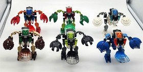 Lot of 6 Vintage 2002 LEGO BIONICLES Bohrok Sets 8560,1,2,3,4,5 - Complete