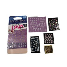 Broadway Nails Nail Art Stickers Lot 2012 Gems Sequin Amelia Knight Fashion Kiss