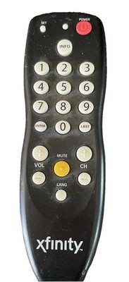 Comcast Xfinity DTA (Digital Transport Adapter)  Remote- battery cover missing 