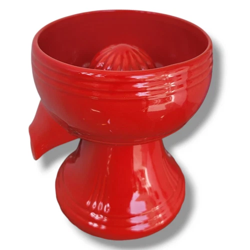 Vintage Fiesta Style Pedestal Pottery Red Wing Gypsy Trail Citrus Reamer Juicer