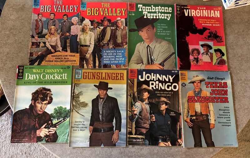 Dell /Golden Key Western Adventure  Mixed Lot of 8