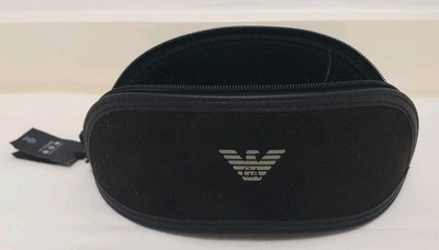 Emporio Armani Sunglasses Case Only Black Softcase Zip 