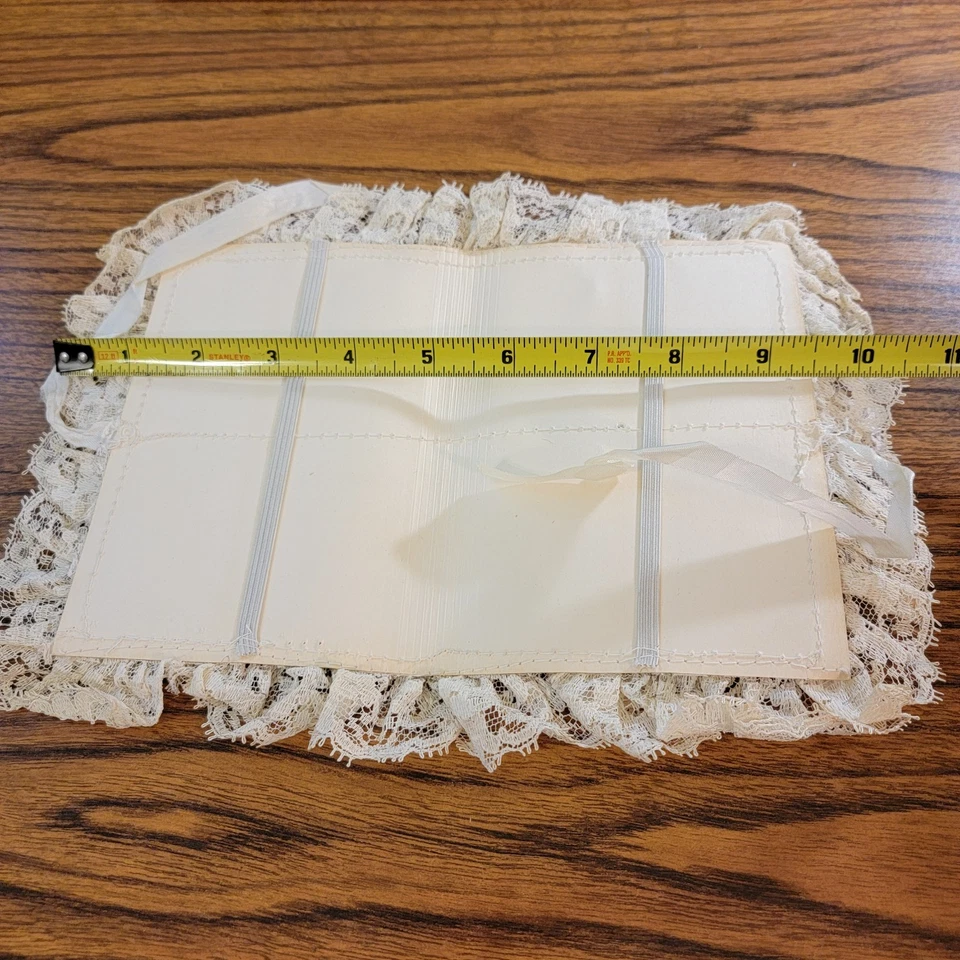 Novia victoriana - Muñequera antigua de encaje raro - Portatarjetas de boda Foto 4 de 4