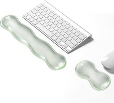 Gel Keyboard Wrist Rest Set, Clear Wrist Rest for Keyboard and Mouse, Ergonomic