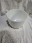 2 Vintage Glasbake for Sunbeam Large White Milk Glass Mixer Mixing Bowls — photo 2