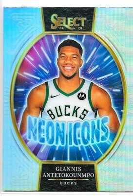 2024-25 Select Giannis Antetokoinmpo  Neon Icons Silver
