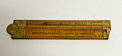 #ad #ad Antique Stanley Wooden Folding Ruler 12quot; No. 36 1 2 New Britain Conn. $19.95