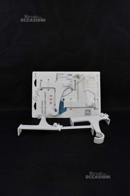 SISI UK Staffe di supporto bianche per tende e tende per roulotte, staffe di supporto per finestre, bagno, doccia, porta, tenda, binari, confezione da 4
