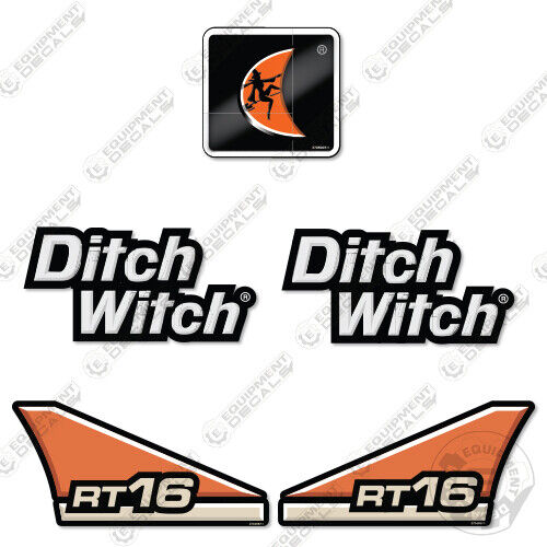 Fits Ditch Witch RT16 Decal Kit Trencher Decal Replacements - 7 YEAR VINYL - Picture 1 of 1