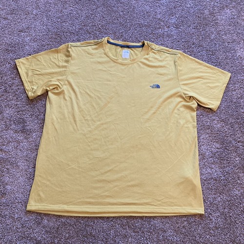 The North Face Yellow Base Layer Tee Shirt Mens Size XL - Picture 9 of 12