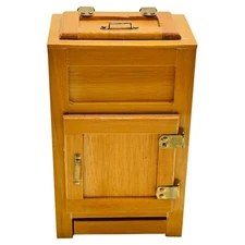 Concord Miniatures Dollhouse Kitchen Icebox Wooden Cupboard