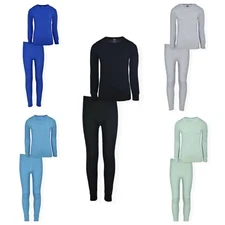 Athletic Works Youth Boys' 2-Piece Waffle Thermal Layering Underwear Sets: 4-18