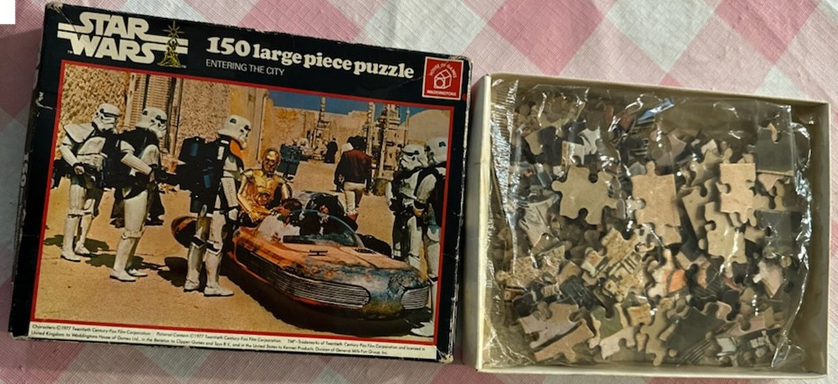 1977 Puzzle STAR WARS Entering the City Stormtrooper Landspeeder 150 pièces