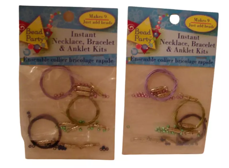 2 Pack NECKLACE BRACELET ANKLET MAKING KIT eBay