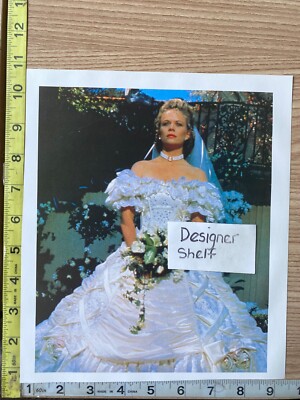 Marcy Walker In Wedding Dress TV Soap Opera 1988 Vintage Book Photograph