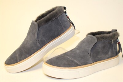 TOMS Size 5.5 36 Womens Paxton Slip On Sneakers Gray Suede NEW Shoes 10012386