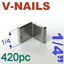 thumbnail 1  - 420 pc V-Nails V-Nail 1/4&#034; (7mm) for Soft Wood Type: UNI Picture Framing S