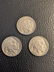 1937P +1937-D + 1937-S Buffalo Nickel Set  Choice AU  Condition 3 Coins