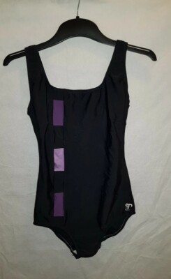 Gorgeous black LYKKE R swimming bathing costume suit Size 8