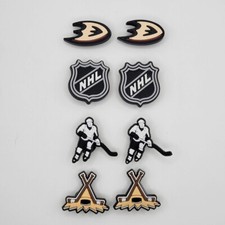NHL Anaheim Ducks Hockey Team For Crocs Shoe Charms Jibbitz - 8 Pieces