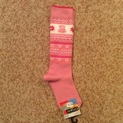 Girls knee socks. Size 3-4yo. Cotton 