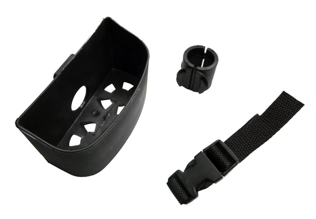 Doppel-Stockhalterung Gehstockhalter für Rollator Rollstuhl für 25 mm Rohr Rolko