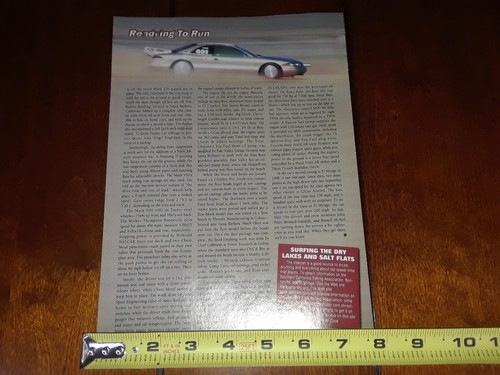 1996 LINCOLN MARK VIII EL MIRAGE BONNEVILLE ORIGINAL 2000 ARTICLE - Bild 8 von 8