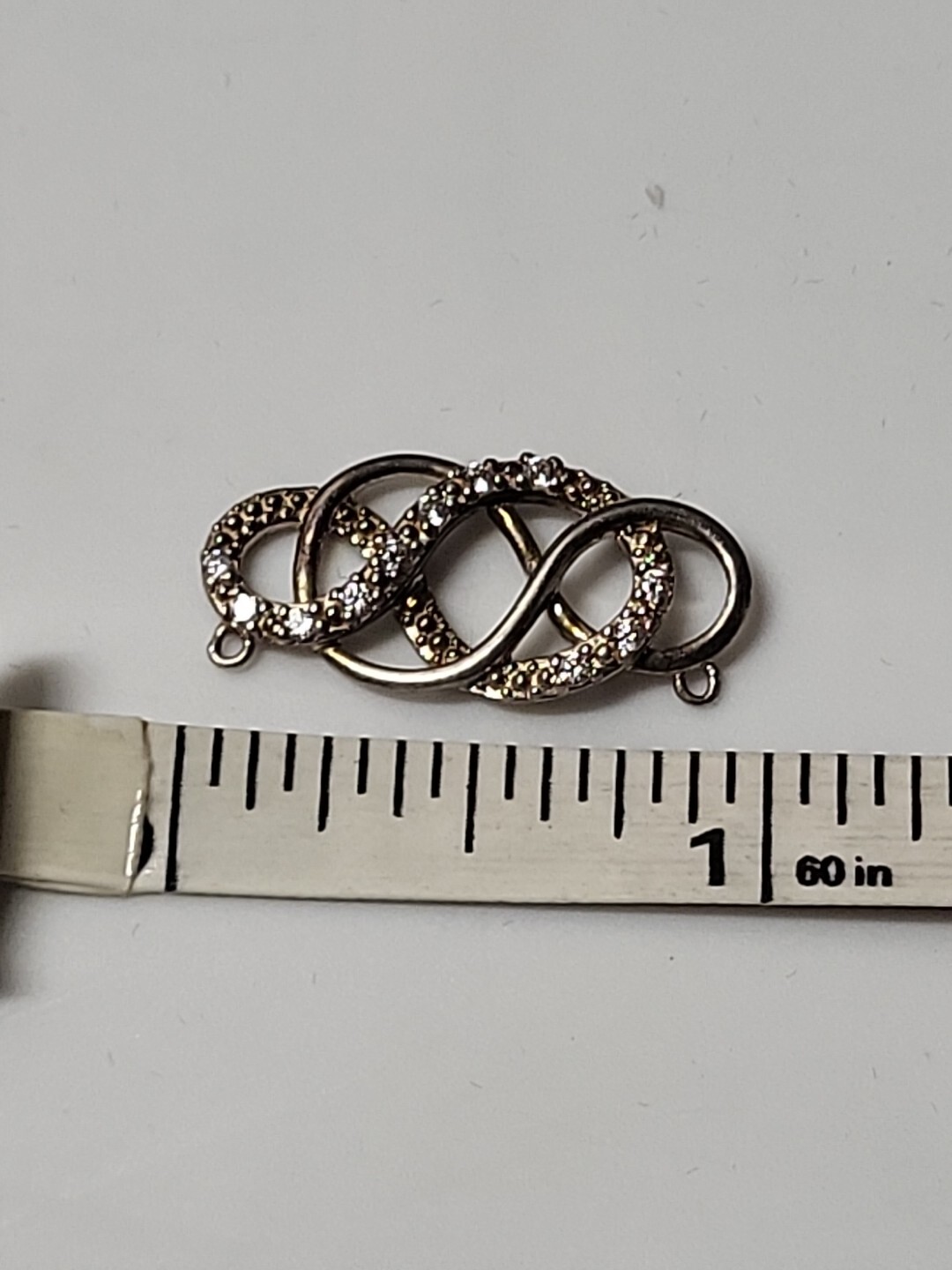 Sterling Silver  Infinity Design  Pendent  Small … - image 6