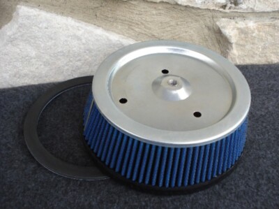 V-Factor 84587 Blue Premium Reusable Air Filter Screamin Eagle Stage 1 Twin Cam