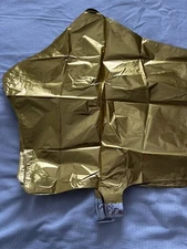 3 X  18” Gold Coloured Star Foil Balloons Helium/air Qualatex