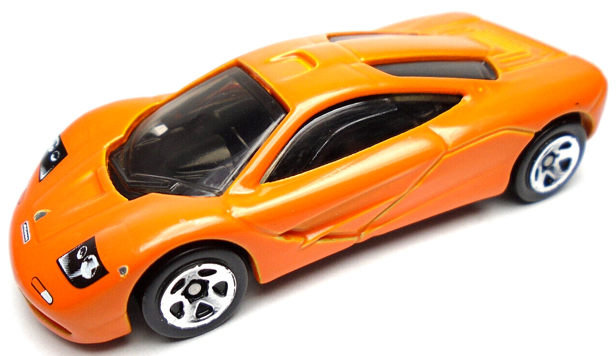 2022 HOT WHEELS MCLAREN F1 ORANGE 1:64 DIECAST 2 5/8" CAR WITH SILVER RIMS