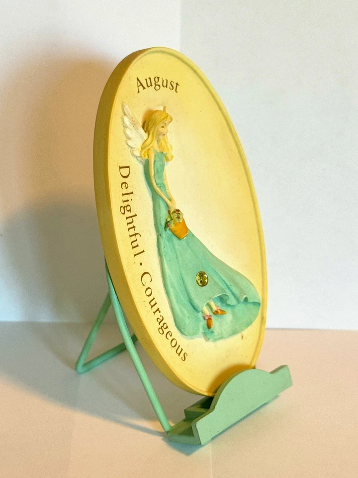 'I Believe Sentiments' de Russ, placa de ángel piedra de nacimiento de agosto 💚 NUEVO EN CAJA 2824 Foto 2 de 4