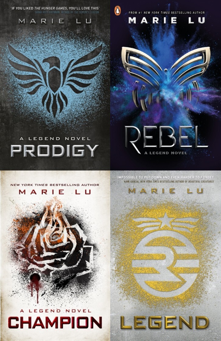 Marie Lu Legend Series 4 Books Collection Set Legend, Prodigy, Champion, Rebel