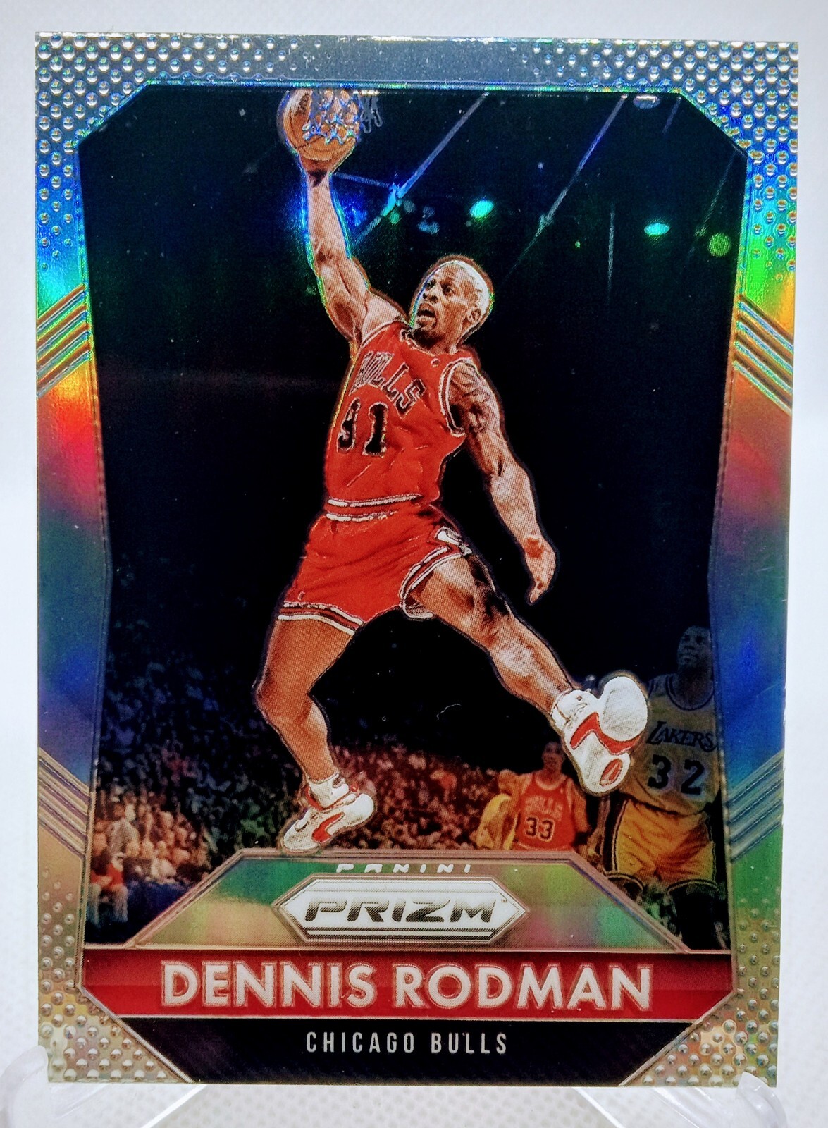 2015-16 Prizm Silver Prizm- Dennis Rodman Chicago Bulls!