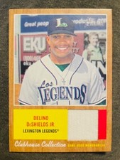 2011 Topps Heritage Minor League Delino DeShields Jr. RC Game Used Worn Jersey