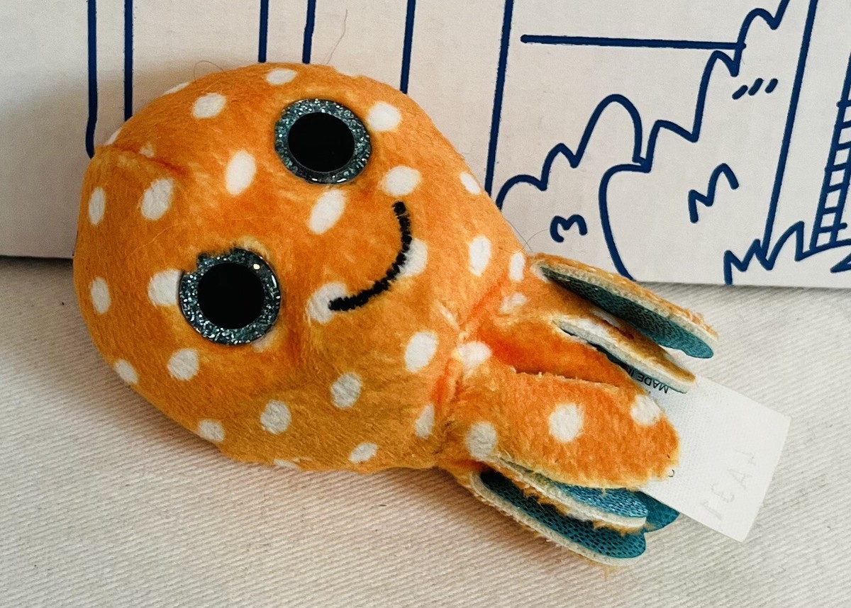 New 2014 McDONALDs TY TEENIE BEANIE BOOS #4 Ollie Orange Octopus