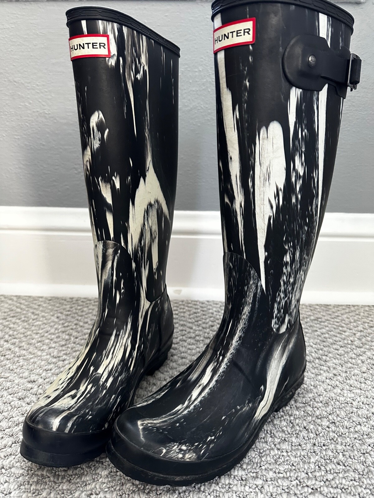 Hunter Tall Rain Boots for Women Size 7 Waterproof Footwear-image