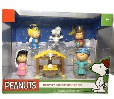 PEANUTS Nativity Figures DELUXE SET Christmas Charlie Brown Lucy Manger NEW 886144196362 | eBay