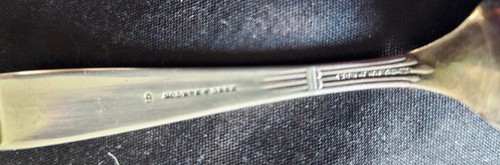 CUCHARA BEBÉ CAÑA Y BARTON PLATA VINTAGE AÑOS 50 PATRÓN VENDOME - SÚPER RARA - Imagen 3 de 3