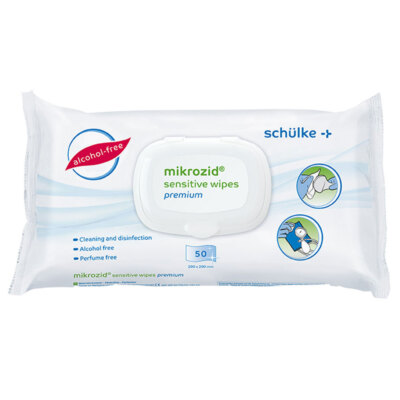 Mikrozid sensitive wipes Premium Desinfektionstücher Flächendesinfektion, 50 St.