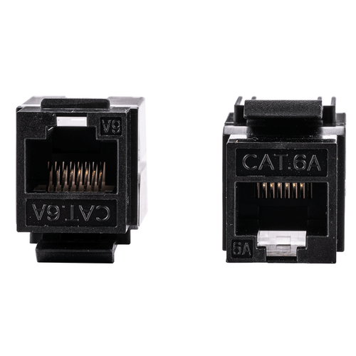 Cat6A Keystone Jack Network 45 Degree RJ45 White Blue Black Green Punch Down lot - Picture 19 of 24