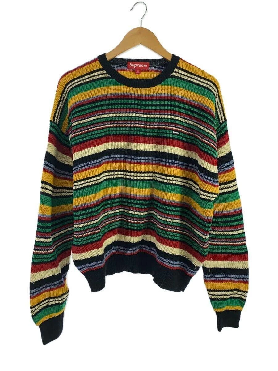 Pull tricoté Supreme (coton fin moyen multicolore) Occasion