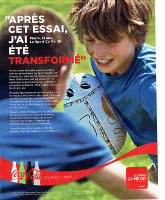 Werbung Advertising 098 2015 Sport sagt mir Fußball & Coca Cola Soda