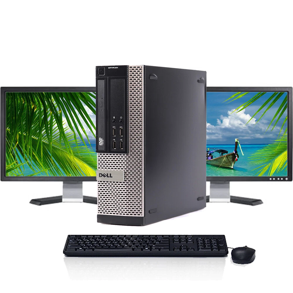 Dell i3 Desktop Computer 16GB RAM 2TB HDD 512GB SSD Wi-Fi 24 LCD Windows 10  Pro