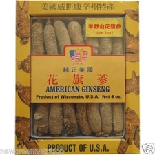 Premium American Ginseng Long-Medium Size 4oz box 