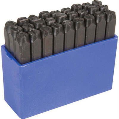 1/2'' Steel Letter Punch Stamp Set