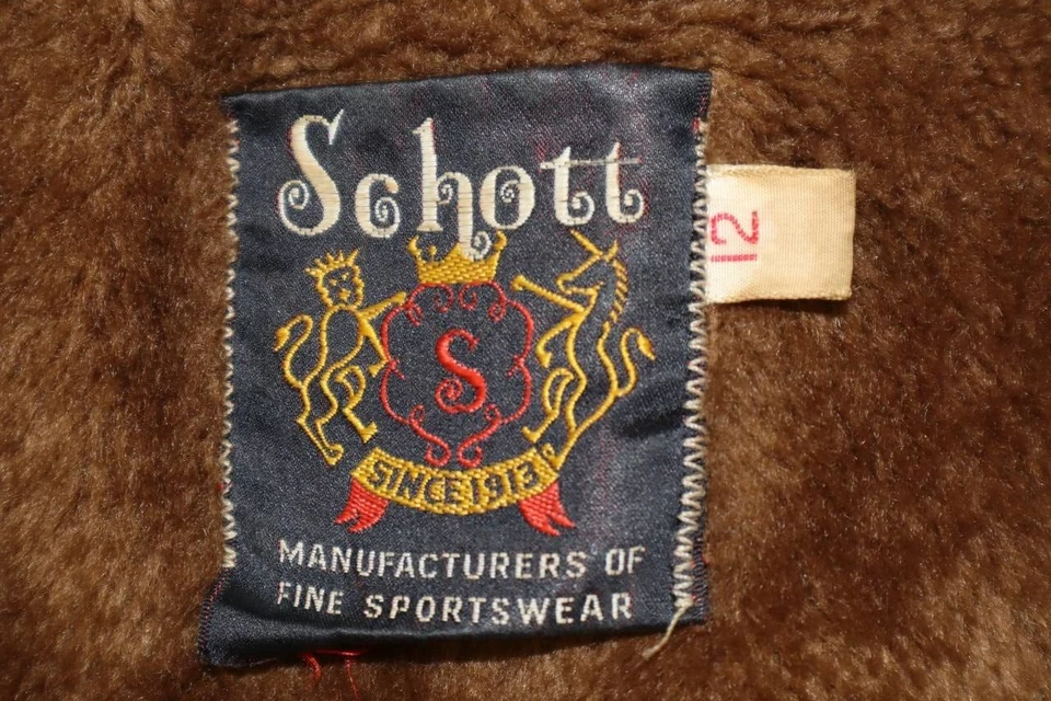 Chaqueta de cuero de gamuza Schott Western vintage años 60 70 forrada garra para mujer talla 12” Foto 3 de 4