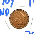 1909 indian head cent XF detail