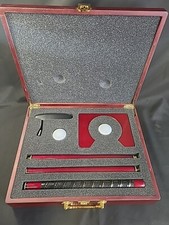 Executive Golf Travel Practice Putting Set in Wood Case w/ Putter, Hole Balls